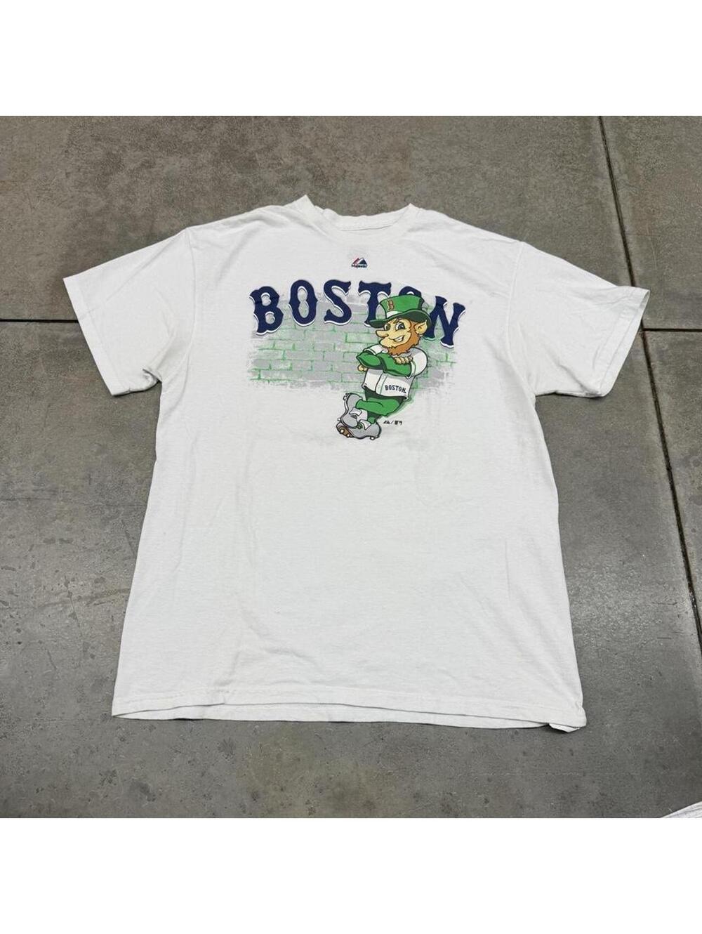 vintage boston red sox fenway park green monster shirt size large